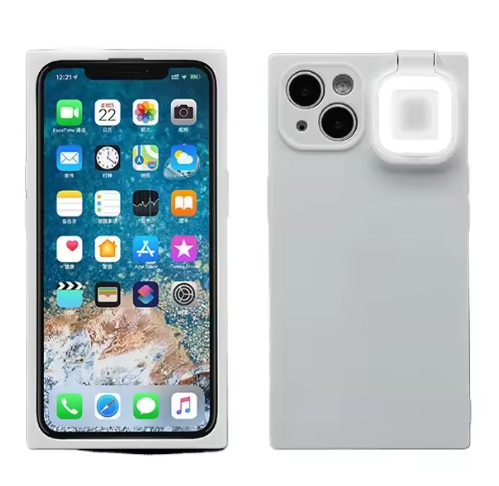 White LED Selfie Ring Light Phone Case